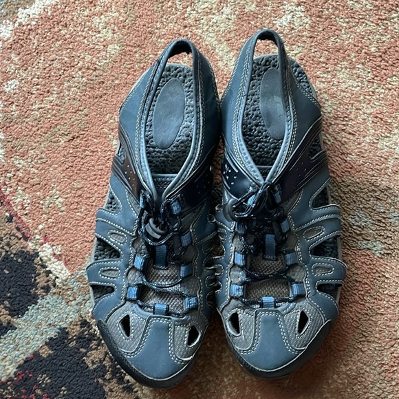 Men’s Ozark Trail Size 9 Water Hiking Sandals Shoes Gray and Blue - Picture 4 of 6